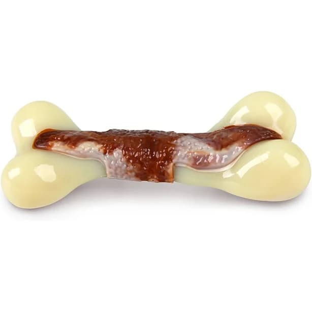 Allforpaws Super Nylon Beef Bone Appetit Flavor Infused Tough Dog Chew Toy