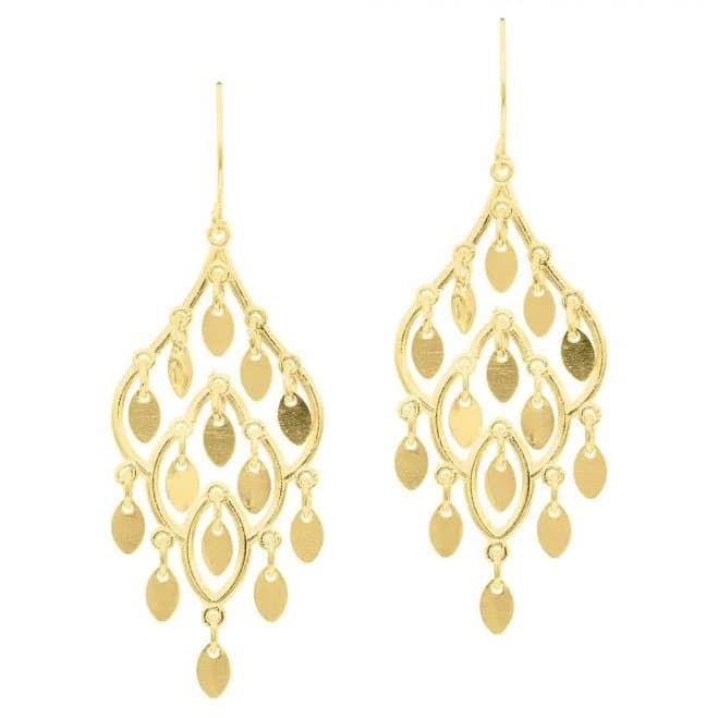 14K Gold Chandelier Earrings
