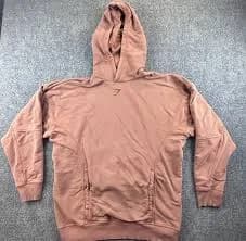 GYMSHARK Heritage Washed Hoodie Men's Size Medium Canyon Brown