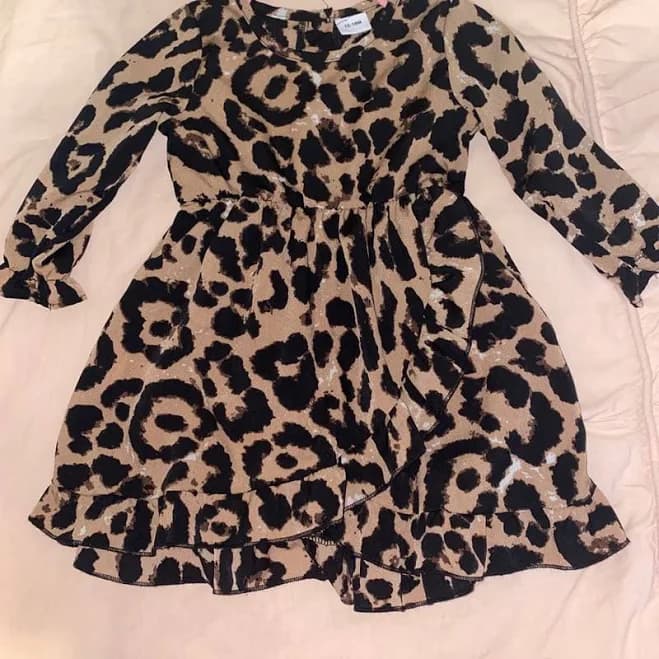 PatPat Cheetah Print Dress - Kids | Color: Brown | Size: Not Specified