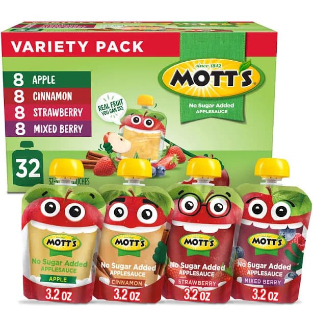 Mott's No Sugar Added Applesauce Variety Pack