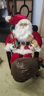 Santa Sitting On A Chair