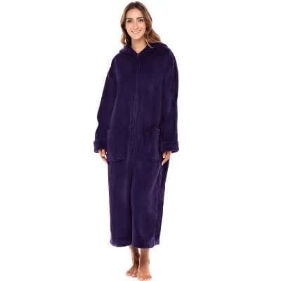 Women's Fleece Zip Up Robe
