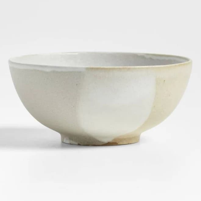 Crate & Barrel Kaito Round Stoneware Ramen Bowl