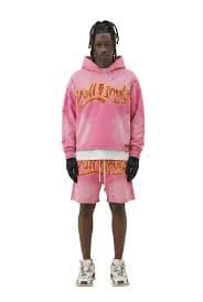 DARIUS French Terry 3/4 Sleeve Crop Top Pullover Hoodie – Love to Kleep