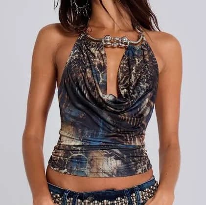 Jaded London Cosima Halter Top