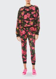 Alice + Olivia Gaia Blouson-Sleeve Sweatshirt - Bergdorf Goodman