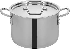 Winco Tri-Ply Stainless Steel Stock Pot with Cover TGSP-8