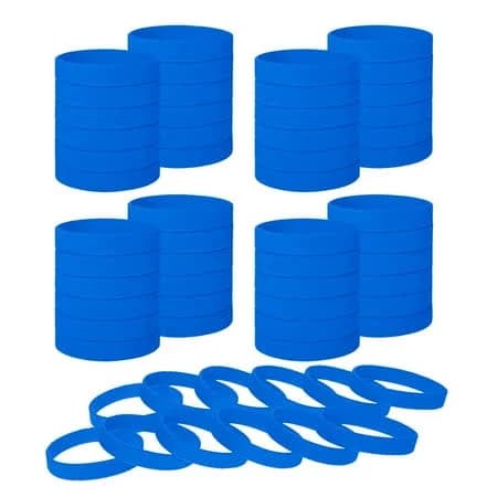 60 Pcs Silicone Bracelets