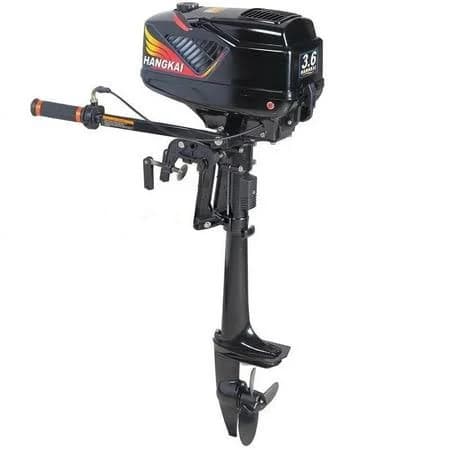 HANGKAI 3.6HP 2 Stroke Outboard Motor Inflatable Fishing Boat Engine Motor Water Cooling Standard CDI System