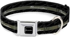 Dodge Pet Collar Barracuda Script Stripe Monogram Dog Collar