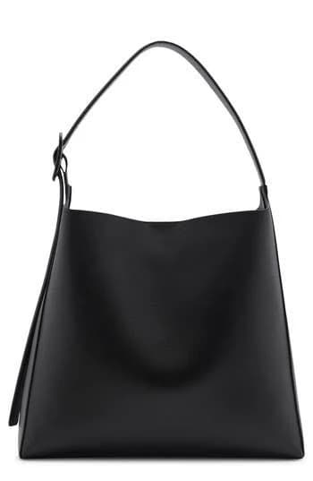 MANGO Women's Buckle Faux Leather Shopper Bag