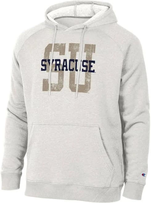 Champion Men's Syracuse Pebblestone Fleece Pullover Hoodie