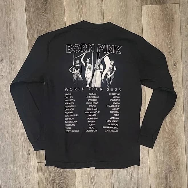 Blackpink Born Pink World Tour 2023 Concert Merch Adult Unisex T-shirt