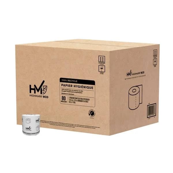Highmark Eco 2-Ply Toilet Paper 550 Sheets Per Roll (Case of 40 Rolls)