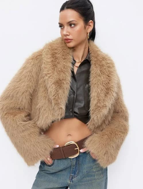 Faux Fur Shaggy Oversized Jacket
