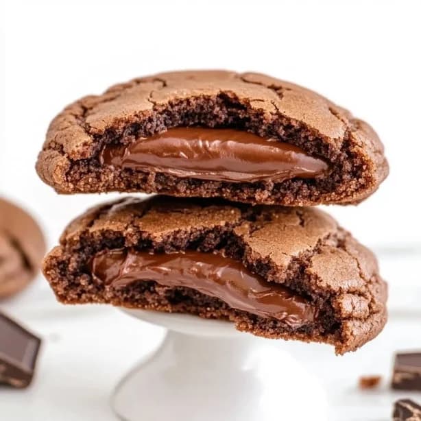 Nutella Stuffed Brownie