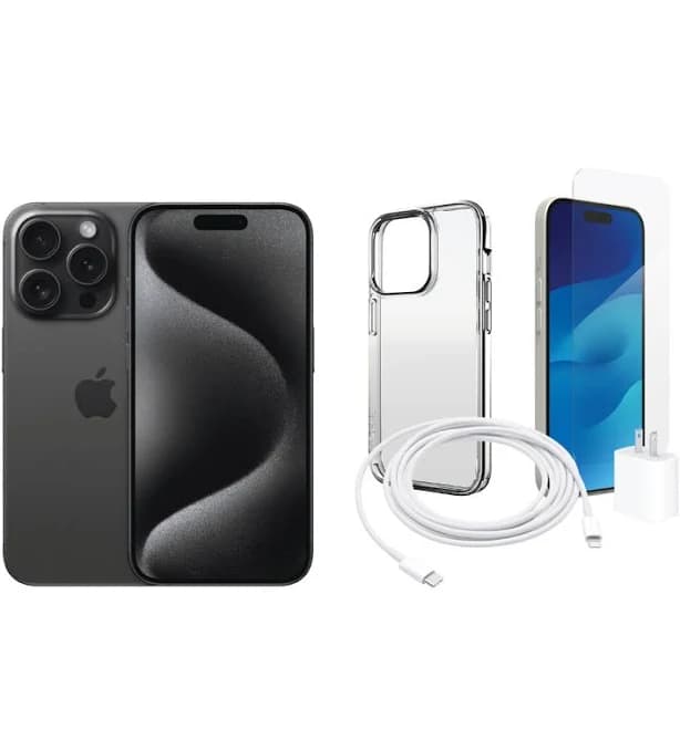 iPhone 15 Pro Max - Starter Pack - Blue Titanium / 256GB / Good