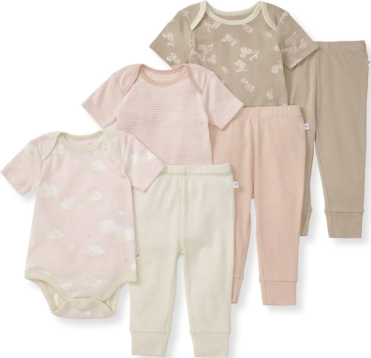Burt's Bees Baby Organic Cotton Bodysuit & Pant Set