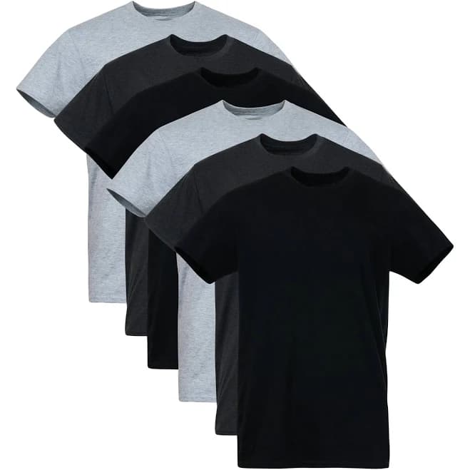 Gildan Men's Softstyle Crew Neck Tees (6-Pack)