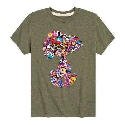 Peanuts Snoopy Silhouette Graphic T-Shirt