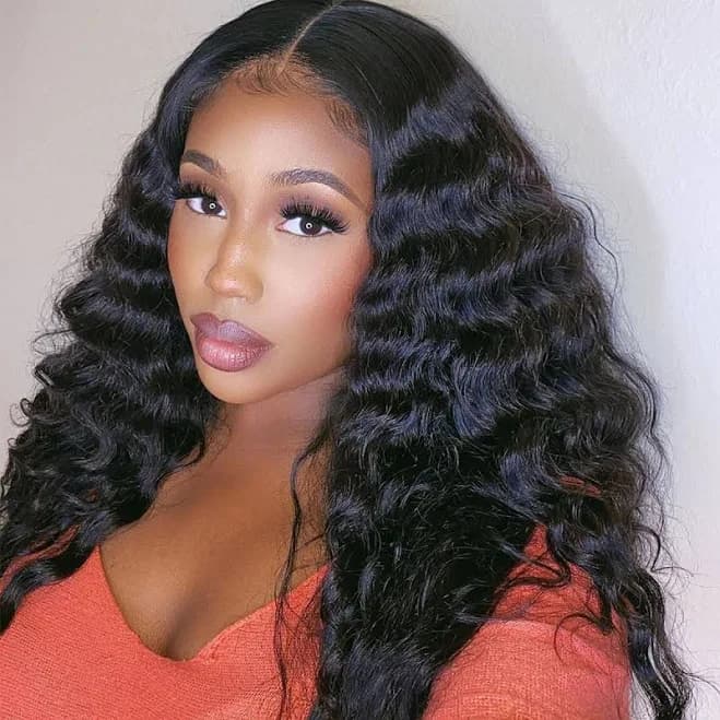 Tinashe Hair Loose Deep Wave Human Hair HD Lace Front Wigs 250% High Density