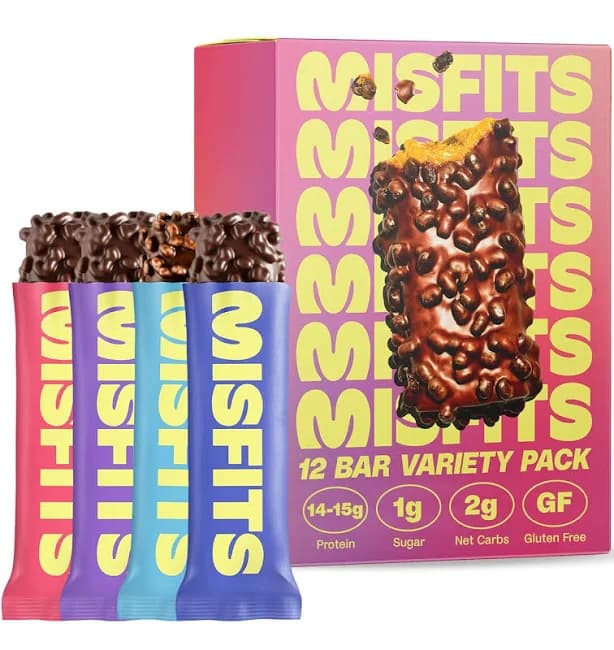 Protein Bar Variety Pack | Nutrition Bars - 14-15g Protein, 1g Sugar,