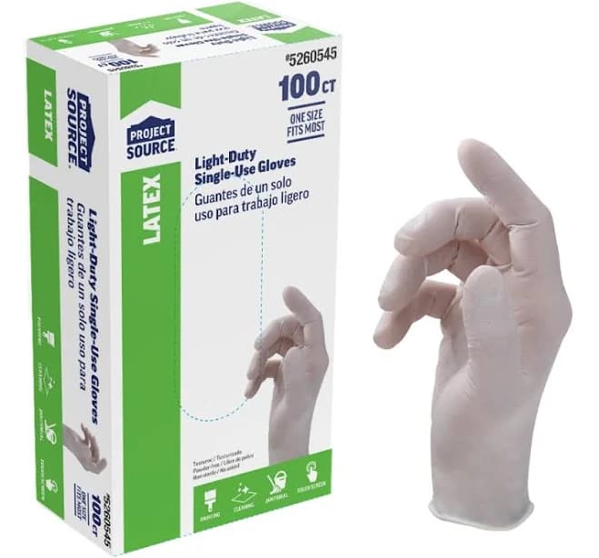 Project Source Disposable Latex Gloves