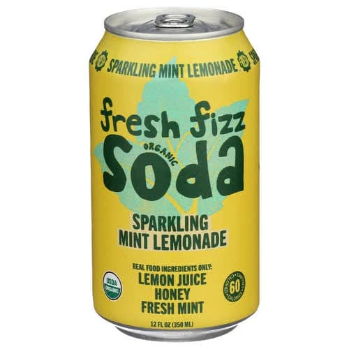 Fresh Fizz Organic Sparkling Mint Lemonade Soda