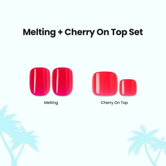 Impress Color Press On Mani & Pedi Bundle Melting + Cherry On Top Set