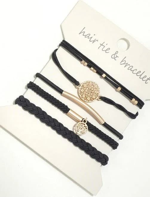 Boho Hair Tie & Bracelet