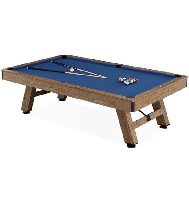 Rectangle Polyester+Manufacture Wood Pool Table HUOMU Felt Color: Blue Size: 31.89" H x 83.86" W x 48.03" D