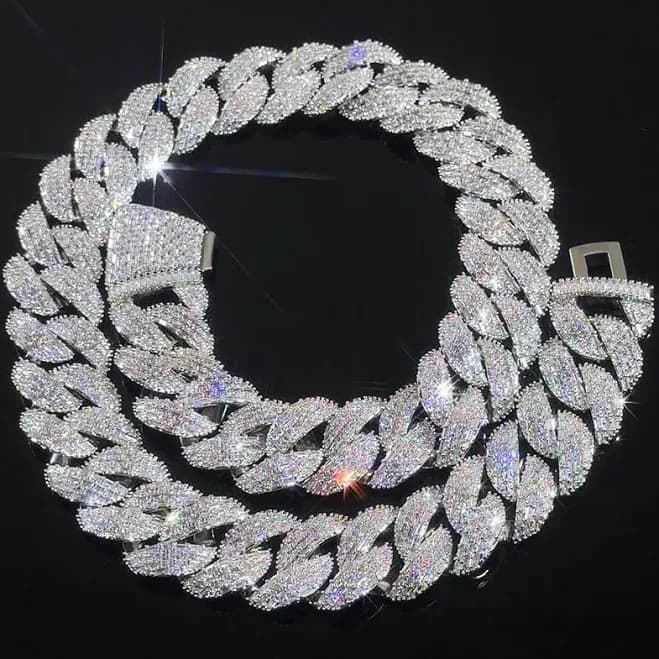 Helloice Baguette Cut Cuban Chain