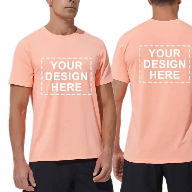 Custom Text Logo Quick Dry T-Shirt
