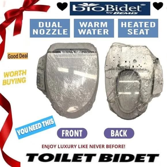BIO BIDET Ultimate BIDET TOILET SEAT w/ Side Control Panel BUY NOW!️