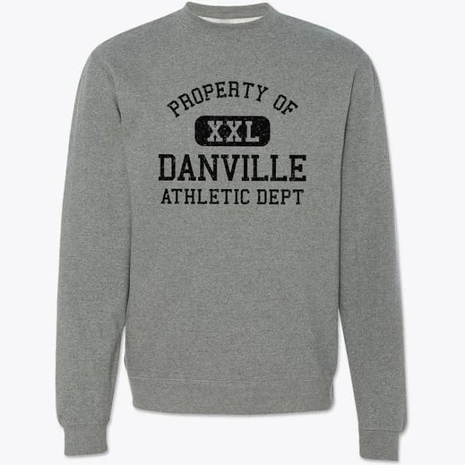 Danville Virginia Cotton Blend Crewneck Sweatshirt