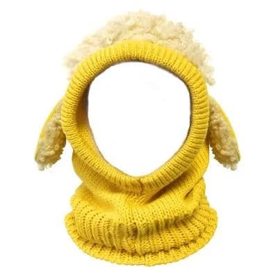 Wrapables Winter Warm Knitted Animal Ears Earflap Hood Hat