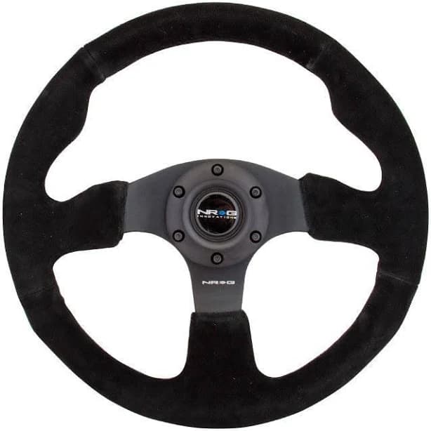 NRG Innovations 320mm Race Style Suede Steering Wheel