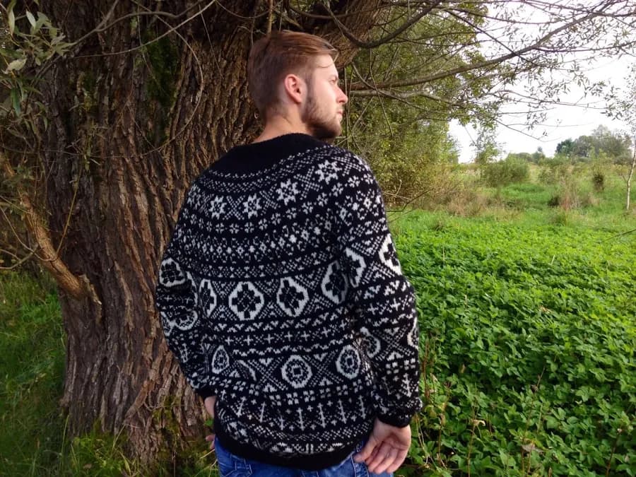 Men's Fair Isle Merino Wool Sweater