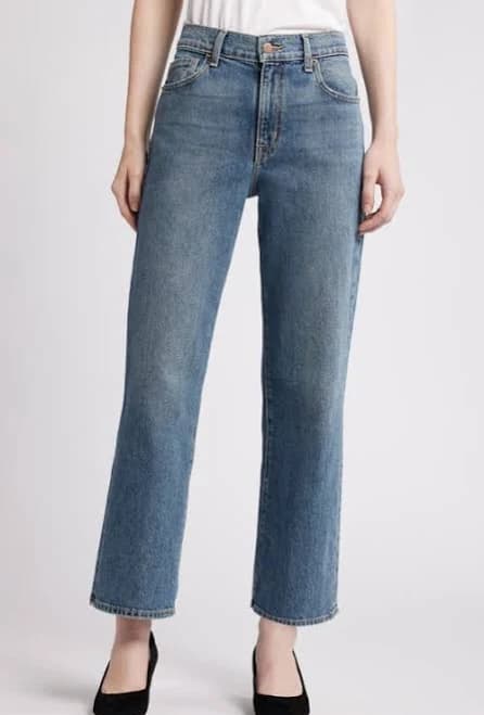 Nordstrom High Waist Straight Leg Jeans