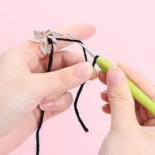 gofidin 3 Pcs Butterfly Adjustable Knitting Loop Crochet Knitting Ring Finger... | eBay