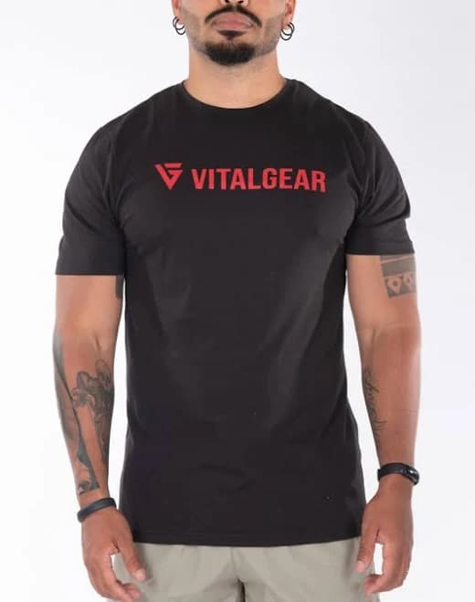Slim Fit T-Shirt with Red Print