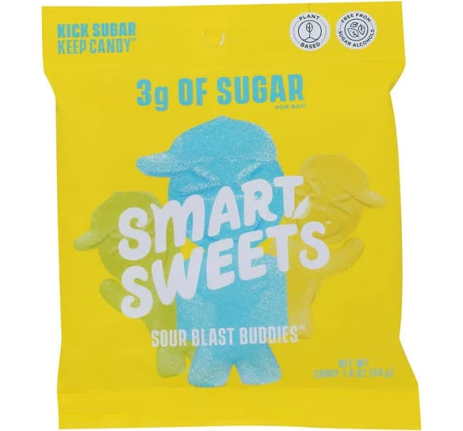 Smartsweets - Gummy Sour Blast Buddies - Case of 12 - 1.8 Ounce