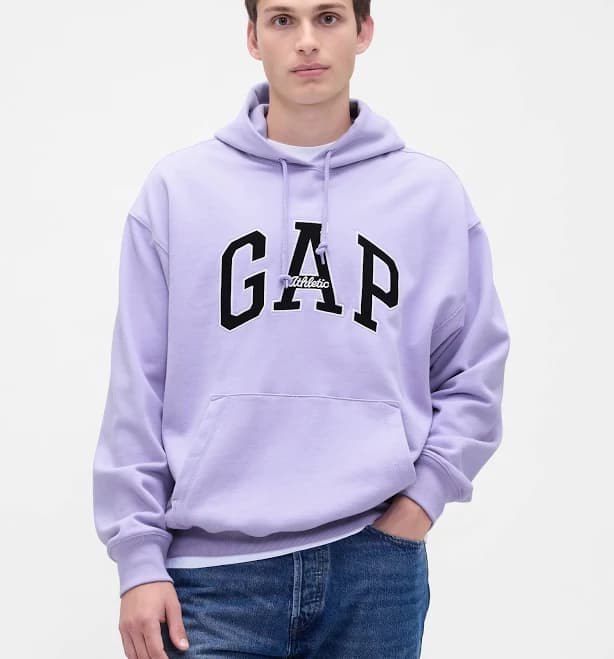 Men's Heavyweight Athletic Logo Hoodie by Gap