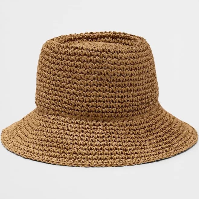 Straw Bucket Hat