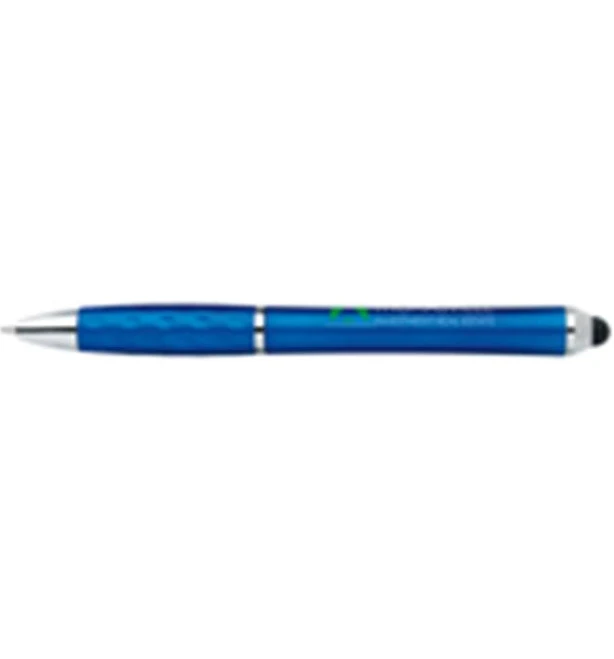 125 Customized Click Pens - Tev Metallic Stylus Pen - Blue