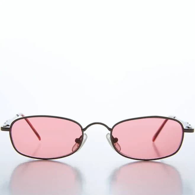 Sunglass Museum Rectangular Sunglass with Tinted Lenses
