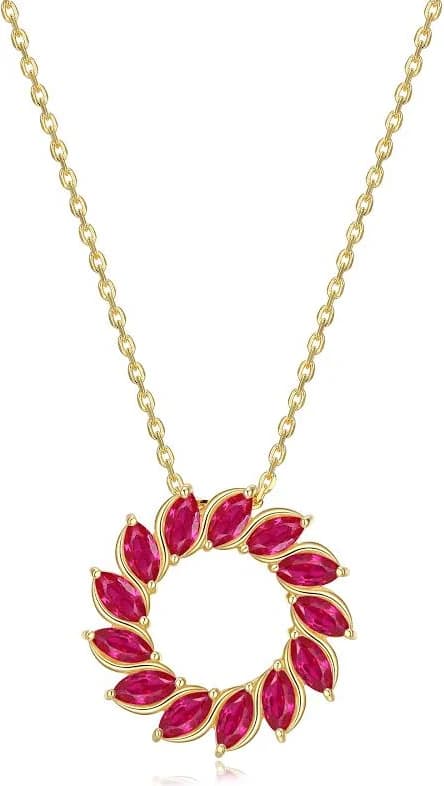 Morgan & Paige 18K Gold-Plated Sterling Silver Created Blue Sapphire Starburst