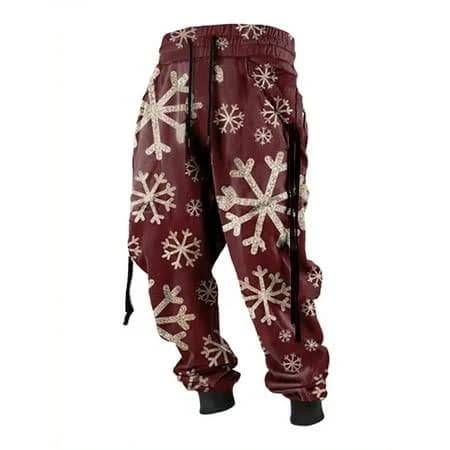 Men's 3D Graphic Drawstring Jogger Sweatpants