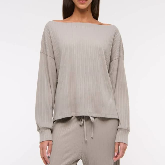 Abercrombie & Fitch Women's Long-Sleeve Lounge Top